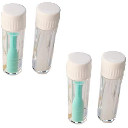 Artibetter 4pcs Kontaktlinsen-Entferner, Saugnapf mit Paket für den Heimgebrauch (2pcs Grün + 2pcs Weiß White