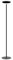 Unilux Leddy Lampadaire LED à Variation d'intensité Lumineuse + Vasque en Verre 180 x 31cm Noir