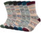 Justay Comf 6 Pairs Mens Thermal Winter Wool Socks Thick Warm Soft and Breathable Work Running Hiking Socks