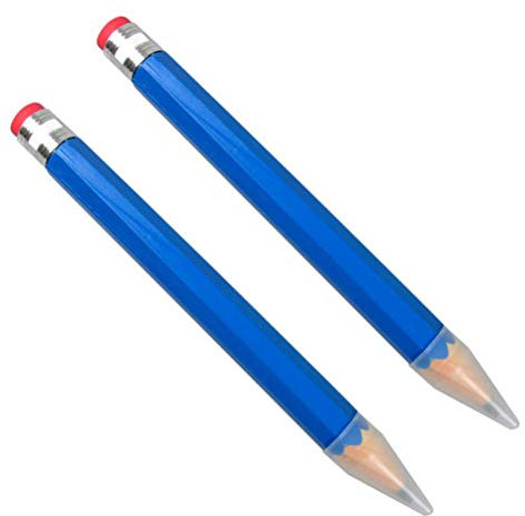 STOBOK 2 Stück Große Holzstifte Riesen Holzkiste Bleistifte Zeichnung Schreiben Malerei Markierungsstift Schule Schreibwaren Bürobedarf, 35Cm, Blau