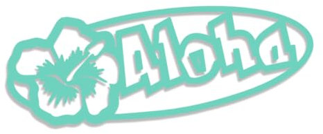 Decus Aloha Hawaii XXL 0239 (Mint) // Sticker OEM JDM Style Aufkleber