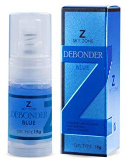 SKY Zone DEBONDER Eyelash Extension Remover Gel | Super Glue Dissolver & Lash Cleaner | Low Irritation Eye Makeup Remover for Sensitive Eyes | Cluster Eyelash Adhesive Remover Gel (15g)