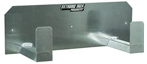 Extreme Max 5001.6029 Dual Helmet Hanger Aluminum Storage Rack Organizer for Enclosed Race Trailer, Shop, Garage, Storage