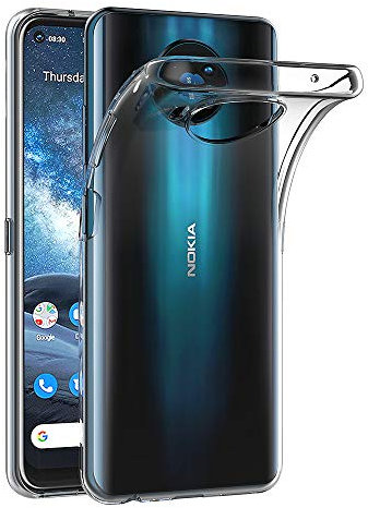 AICEK Hülle Compatible für Nokia 8.3 Transparent Silikon Schutzhülle für Nokia 8.3 Case Clear Durchsichtige TPU Bumper Nokia 8.3 Handyhülle (6,81 Zoll)