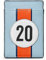 Race Car Livery #20 Kompakter Kartenhalter von Yoshi mit RFID-Blockierung, echtes Leder, schmale b枚rse, minimalistisches Design