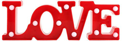 Néon Led Amour Signe, Amour Néon Décoration Murale Alimenté Par Batterie Love Light Signe Maison Chambre À Coucher Saint Valentin Noël Éclairage (Blanc Chaud)