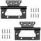 JINXIAN 2PCS Flush Hinges Door HingesCranked Hinges for Cupboard Cabinet Home Furniture Door Boxes(Black)