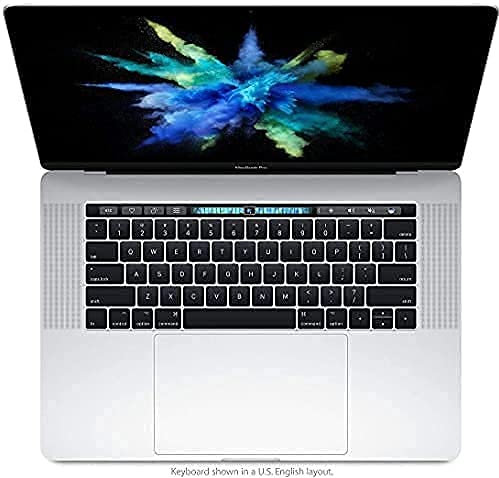 Apple MacBook Pro 15.4 mit Touch Bar (i7-7700hq 2.8ghz 16gb 256gb SSD) QWERTY U.S Tastatur MPTR2LL/A Mitte 2017 Silber - (Generalüberholt)