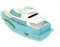 Udo Schmidt GmbH & Co. KG Spardose Urlaub Yacht mit Regenbogen 16 cm Sparschwein Schiffsreise Reise Reisen Meer Sommerurlaub