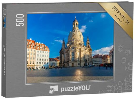 puzzleYOU: Puzzle 500 Teile „Frauenkirche in Dresden, Deutschland“ – aus der Puzzle-Kollektion Dresden, Deutsche Städte