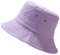 Malaxlx Damen Helles Lila Fischerhut Bucket Hat Anglerhut Fischerhüte Sonnenhut Sommerhut Faltbarer Draussenhut