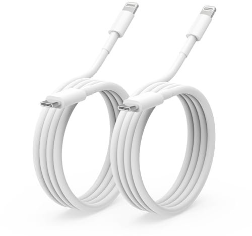 USB C to Lightning Cable 2M, 2 Pack MFi Certified USB C to Apple Charging Cable, Charger Cable Type C Fast Charging Cable Compatible with iPhone 14/14 Pro/14 Pro Max/14 Plus/13/12/11/SE 2020/XS/8/iPad