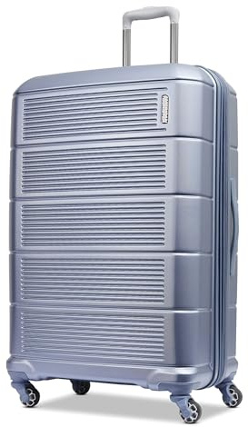 American Tourister Stratum 2.0 Expandable Hardside Luggage with Spinner Wheels, 28 SPINNER, Slate Blue