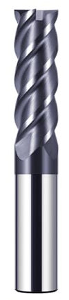 CREEYA Hartmetall Schaftfräser 14mm, 4 Zähne CNC Fräser, HRC 55, AlTiN Schwarz Beschichtung, VHM Fräser Für Stahl Metall Holz Acryl Kunststoff