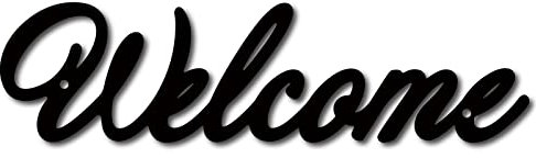 CREATCABIN Welcome Lettres en Bois Panneaux Découpés au Laser Panneau en Bois de Tilleul Décoratif Inachevé à Suspendre pour la Maison, le Bureau, les Magasins, la Peinture, L'Artisanat 11.8x3.1 Pouce