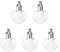 Sourcing Map 5pcs Clear Glass Vial Necklace Heart Shape Screw Cap Pendant
