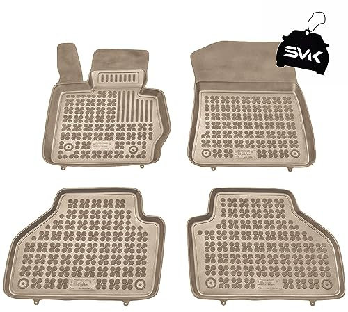 SMK Beige Auto fußmatten gummimatten passt für BMW X4 F26 2014-2018 fussmatten Auto für alle Jahreszeiten, die vor Schmutz und Dreck schützt fußmatten Auto
