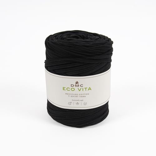 Sangle pour sacs DMC ECOVITA Recycled Cotton T-Shirt Yarn noir