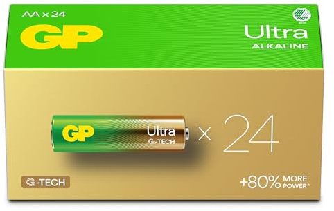 AA Batteries - Set of 24 | GP Ultra | AA Alkaline 1.5 V / LR06 Batteries - Long Life