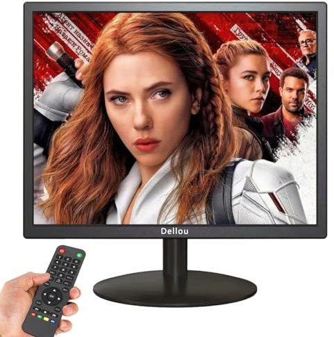 Moniteur LCD de Surveillance Multifonction 17 Pouces Moniteur de caméra de sécurité Affichage CCTV HDMI, AV, BNC, VGA, borne d'entrée USB 1280x1024 Full HD PC Petit Moniteur