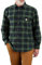 Carhartt Herrenhemd, lockere Passform, schweres Flanell, langärmelig, kariert, Frosted Balsam, XL
