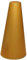 Lampenschirm 250x100x600 mm Ø unten x Oben Durchmesser x Höhe Gold matt, PVC, für E27 Fassung (groß), Lampenschirm 25x10x60 cm