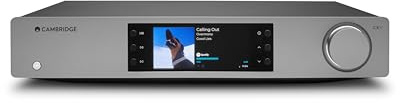 Cambridge Audio CXN100 - Separate High Resolution WiFi Network Audio Player, Streamer and Pre Amp with Display Featuring Chromecast Built-in, Internet Radio and Sabre Reference DAC - Lunar Grey