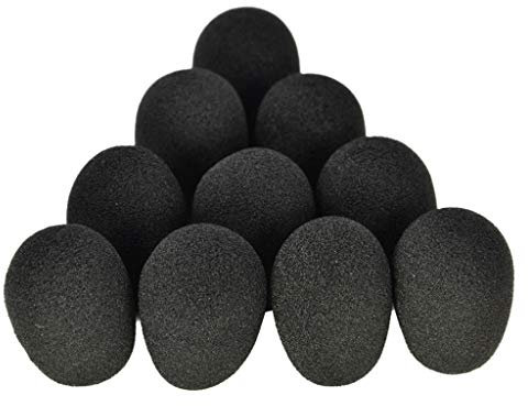 10 x Headset-Ersatz-Schaumstoff-Mikrofonabdeckung für A30, A40, A50, A40TR-Kopfhörer, Mikrofon-Abdeckung, Windschutzscheibe, Headset, Schaumstoff-Mikrofon-Zubehör