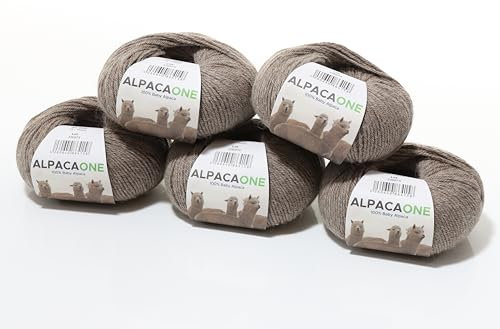250 Gramm 100% Baby Alpaka Wolle 112m 4-4,5 Nadelstärke Nm 4/9 Strick-Häkel Garn Strickwolle Farbe Taube,