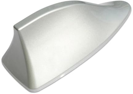UPKOCH Antenna a Forma di Dorsale di Squalo per Auto Copertura da Tetto in Plastica Argento, Potenziamento Ricezione Radio e Design Contemporaneo per Veicoli