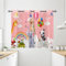 ANHOPE Safari Elefant Panda Giraffe Gardinen Blickdichte Thermo Vorhänge mit Ösen Kinder Jungen Mädchen Vorhang Blackout Curtain Wohnzimmer Schlafzimmer Verdunklungsvorhänge 2er Set H 137 x B 71 cm