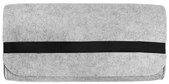 Techiozo Gaming Keyboard Case, Wool Felt Construction, Protective Sleeve for Travel, Grey (Light Grey, 60% Case)