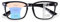 YUKANG Multifokalbrille Gleitsichtbrille Lesebrille Damen Herren, Blaulichtfilter Brille TR90 Progressive Lesebrille Superleichte Anti-Müdigkeit (black 2.0)