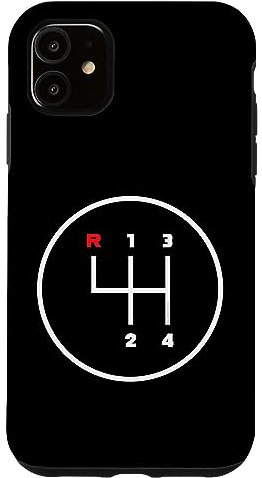 Car Manual Gear Shifter Knob Pattern (4 Speed) Case for iPhone 11