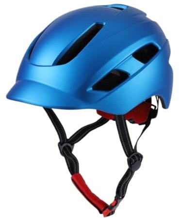 Fahrradhelm Helm Verstellbarer Fahrradhelm, Atmungsaktiv, Für Mountainbikes, Rennräder, Passend Für Kopfgröße 56–62 cm Fahrrad Helm(Blue)