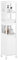 SoBuy Mobiletto da Bagno Salvaspazio Colonna Bagno Bianco 30x30x144cm BZR187-W