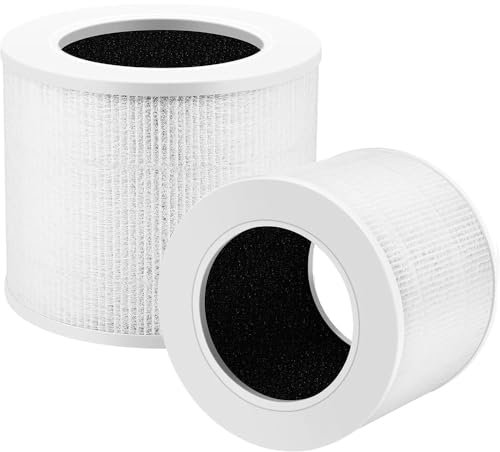 BAAQII 2 Stück Core Mini Ersatzfilter kompatibel mit Levoit Core Mini Luftreiniger, 3-in-1 HEPA Core Mini Filter Ersatz