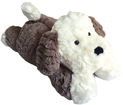 FELTECHELECTR Plüschtier Kuscheltier pummeluff Kuscheltier Dogs Toys Birthday weinachtsgeschenke Hundespielzeug gefülltes Hundespielzeug Partygeschenk PP Baumwolle Grey
