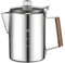 fayarrd Caffettiera | Caffettiera da caffè in acciaio inox per campeggio – Macchina portatile con design compatto vintage per campeggio, famiglia e amici