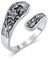 Flpruy Fledermaus Löffel Ringe für Frauen 925 Sterling Silber Holly Bat Ring Einstellbare Daumen Ringe Gothic Fledermaus Schmuck für Frauen und Männer Halloween Weihnachten
