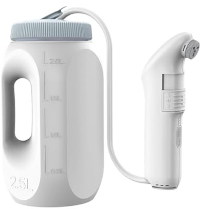 WRJAHCG Électrique Bidet Portatile Da Viaggio,2.5L Rechargeable Douche Intime Portable,Nettoyage De La Zone Intime Douchette WC pour Hommes Femmes