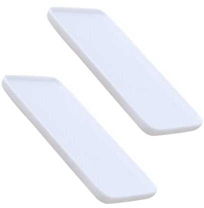 FRCOLOR 2pièces Assiettes De Rangement Céramique Support De Rangement pour Meuble-lavabo Blanc Lot
