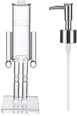 Nussknacker Seifenspender In Nussknackerform Aus Acryl, 100/200ml Weihnachts Transparenter Nussknacker-handseifenspender Für Tresen, Weihnachts Heimdekoration, Büro, Wohnung, Restaurant, Bauernhaus