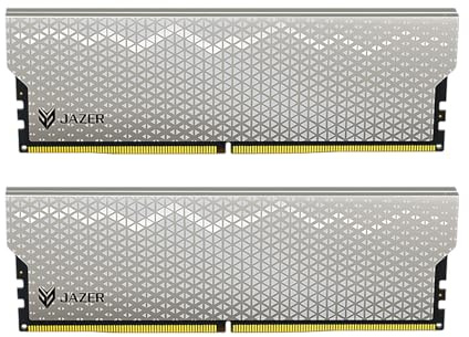 JAZER RAM DDR5 32GB (2x16GB) 6000MHz C28 | Memoria Desktop per PC da gioco, UDIMM XMP 3.0/EXPO/CL28-35-35-76/1,4 V ad alte Prestazioni 288 Pin