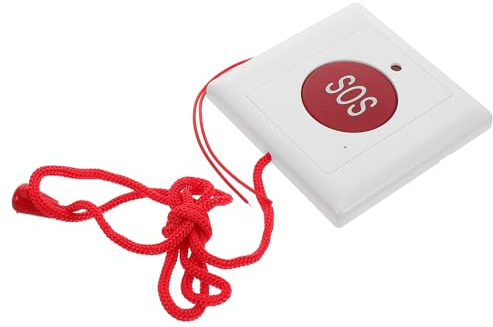 VALICLUD Wall Emergency Call Button for Elderly with Quick Rescue Function, Plastic Material, White, Suitable for Home and Outdoor Safety Assistance