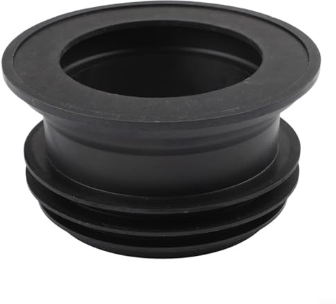 WC-Flansch für Ring-Ablaufrohr 100–110 mm PVC-kompatibel Bodenauslass Abdichtung Gummi Blau Schwarz Einfache Montage Kompakt(1 Packung)