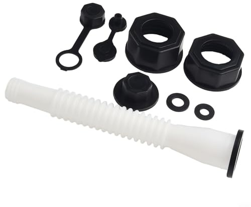 Old Style Gas Can Spout Nozzle Vent Kit Replacement For Plastic Compatible With For Blitz Midwest For Scepter Flexible Pouring Tube For Lawn Care Equipment Vehicles Industrial Machinery Refueling Use