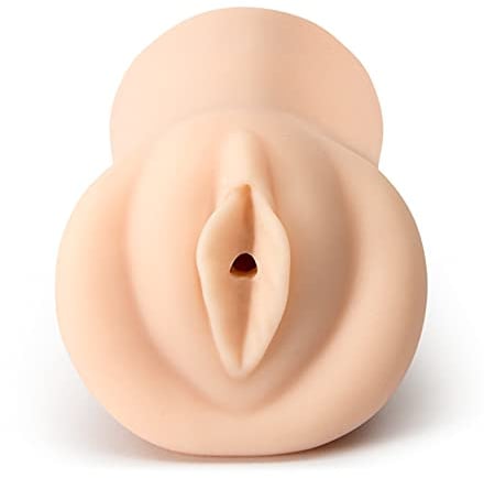 Lovehoney Thrust Pro Mini Lea Male Masturbator Stroking Toy, Flesh Pink | 5 Inch Realistic Vagina with Textured Canal, Vibrator Compatible Male Sex Toy, Self Pleasure Sex Toys, Waterproof - 316g