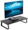 VIVO 24 inch Monitor Stand, Wood & Steel Desktop Riser, Screen, Keyboard, Laptop, Small TV Ergonomic Desk and Tabletop Organizer, Black, STAND-V000D