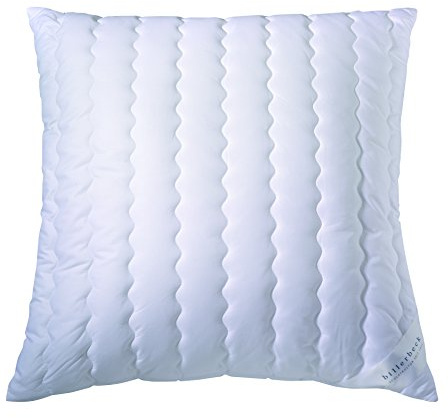 billerbeck Kopfkissen S20 - Kissen in 80 x 80 cm – Faserkissen mit mittlerer Stützkraft - FLOCKIS-Faserbällchen, 100 % Polyester